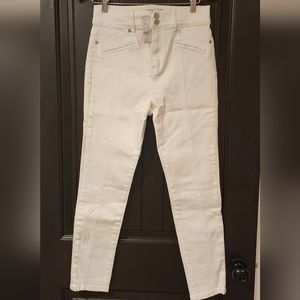 NWT Soho New York & Company Jennifer Hudson, White Jeans, Size 8
